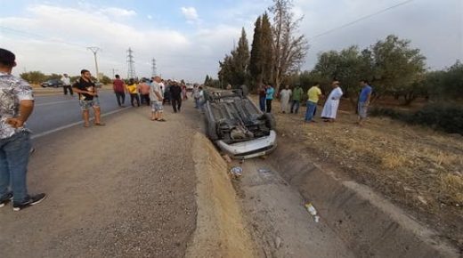 حادثة سير مروعة في الطريق الرابطة بين فاس و صفرو بسبب السكر و السرعة المفرطة