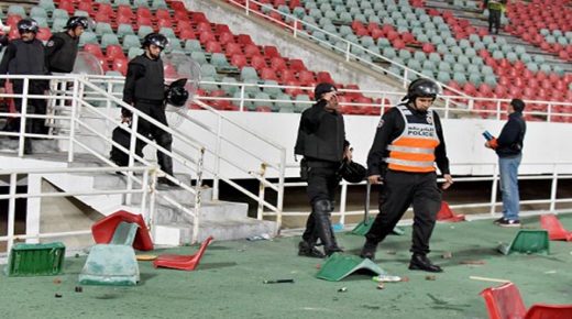 شغب الملاعب يقود لتوقيف 46 شخص اعتدوا على البوليس و خربوا ممتلكات الغير