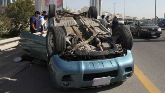 عرس يتحول إلى مأتم إثر انقلاب سيارة خفيفة بسبب التهاطلات المطرية و السرعة المفرطة