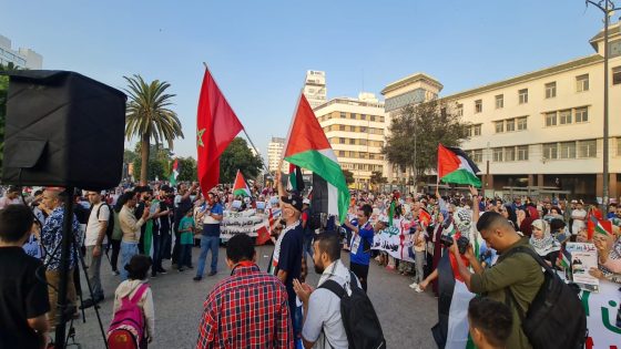 استياء إسر, ائيل من المظاهرات الداعمة لفلسطين بالمغرب