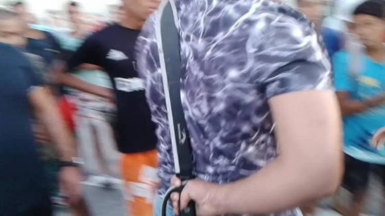 توقيف مشرمل يحمل سيفا ويروع المواطنين في الشارع العام