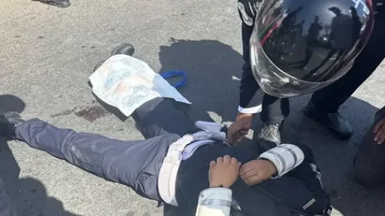 مول موطور ضرب بوليسي و هرب