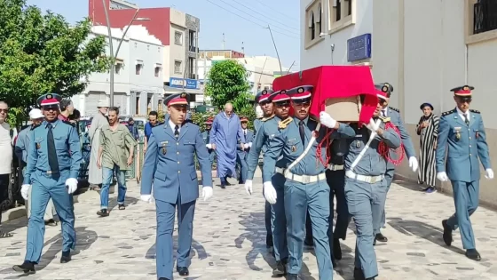 الله يرحمو : جنازة مهيبة للجدارمي اللي مات و هو كايدير خدمتو بعدما دهسوا ولد الفشوش بموطور كبير