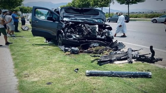حادثة سير خط_يرة بالطريق الدائري بتطوان