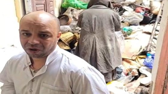 مختل عقلي يض_رم النار في منزل جيرانه و الألطاف الإلهية تنقذ أرواحهم