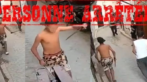 بوليس فاس شدّو المشرمل الثاني اللي بان فالفيديو مع صحابو بالسيوفة و لقاوه روشيرشي ضرب شي حد فمارتيل