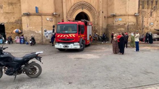 عناصر الوقاية المدنية ينقذون فاس المدينة من كارثة حقيقية بعد حر_يق في فندق تقليدي بقصبة النوار