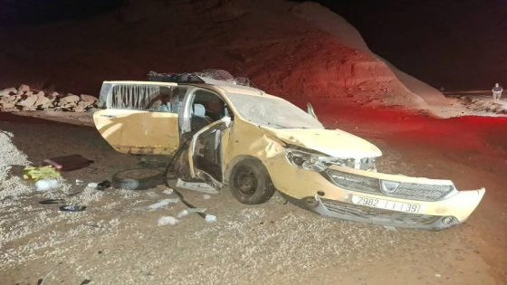 هاد الصباح . . . انقلاب طاكسي كبير فحادث مروع و اصابات خطيرة في صفوف الركاب