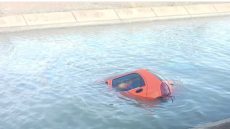 يا ربي السلامة : نجاة أستاذة شابة من الموت بعد غرق سيارتها داخل قناة مائية