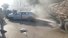 ياربي السلامة : رموك دخل فسيارات و اقتحم مقهى و شعلات العافية