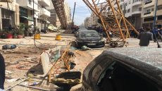 يا ربي السلامة . . . انهيار رافعة قت_لات جوج مستخدمين