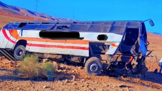 يا ربي السلامة : انقلاب حافلة يرسل 8 جرحى للمستعجلات