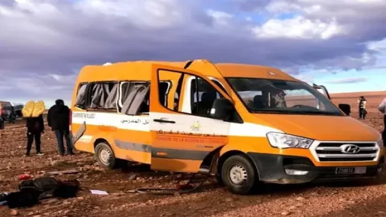 طوموبيل د النقل المدرسي تقلبات و تلميذة ماتت فالحين و صحاباتها تصابو إصابات خط_يرة