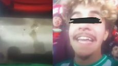 واش هذا بشار دابا ؟ تبول مشجع جزائري بملعب الرباط يشعل موجة غضب
