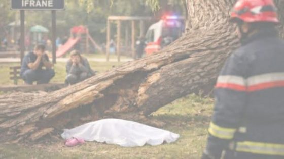 ياربي السلامة.. طفلة عمرها 5 سنوات طاحت عليها شجرة في إفران وماتت