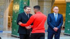 بتعليمات من الملك محمد السادس نصره الله ، الأمير مولاي رشيد يستقبل أعضاء المنتخب الوطني