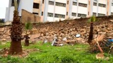 انهيار سور إعدادية بحي السلام بفاس كان غادي يشكل خطر على سلامة التلاميذ لو كانت الدراسة