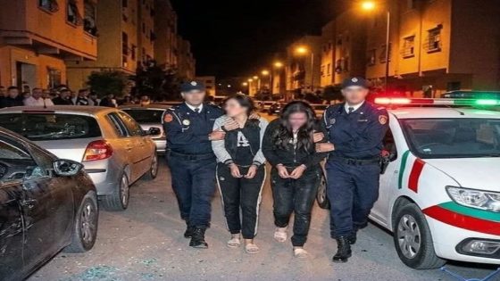 البوليس شدو بنت ودري سكرانين فركعوا الزاج طوموبيلات ديال المواطنين