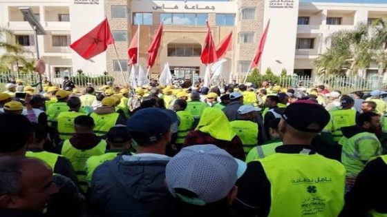 خدامة ديال النظافة كيهددو بالتصعيد ضد سياسة التجويع وتعطال الخلاص بفاس
