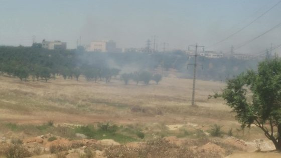 حريق مباغت بدوار أولاد امحمد بعين الشقف يستنفر الساكنة وكان غادي للحي الصناعي