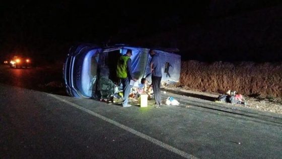 رحلة استجمام سالات بكارثة.. انقلاب حافلة يصيب كتر من 20 امرأة