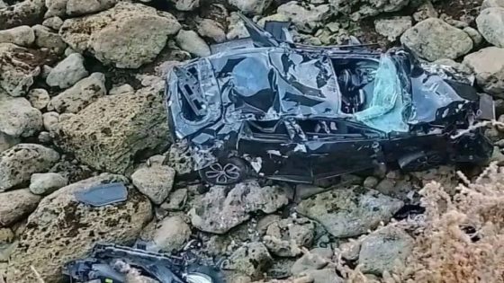 مصرع سيدة بعدما طاحت طوموبيل ديالها من منحدر صخري